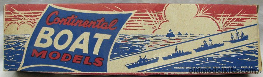 Continental Model Airplane Co Coast Guard Cutter Campbell, H-4 plastic model kit